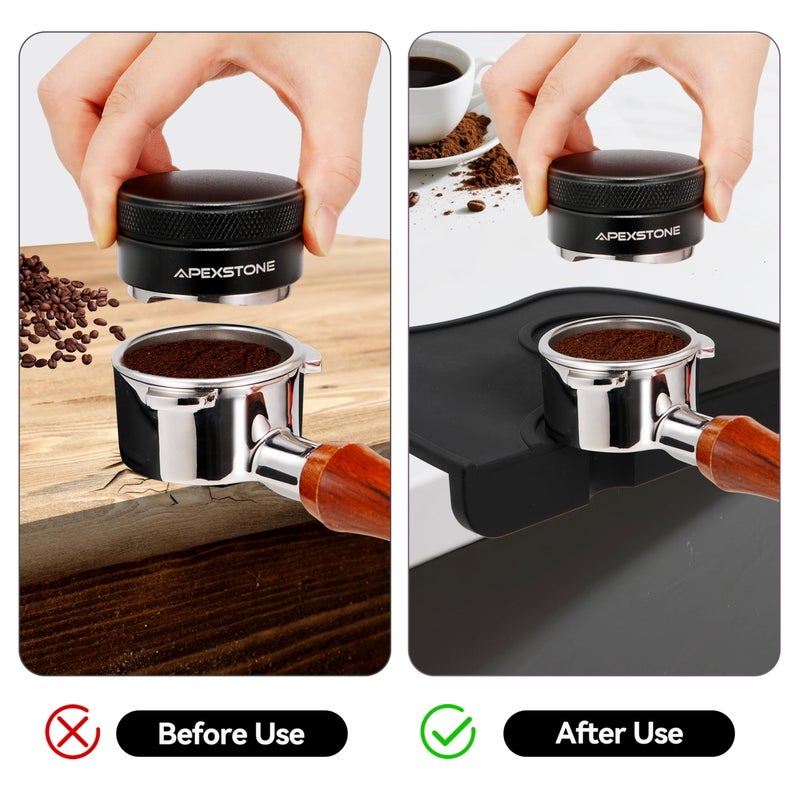 Apexstone Silicone Coffee Tamper Mat 8 Inch X 6 Inch, Espresso Silicone Mat, Espresso Tamper Mat, Coffee Tamp Mat - Image 4